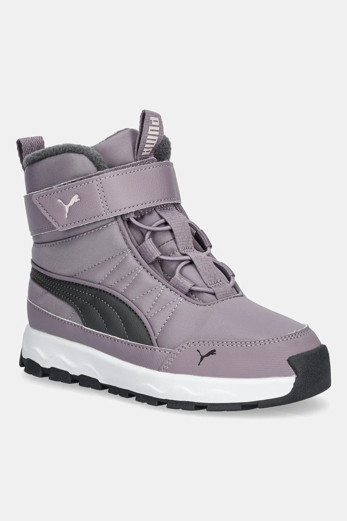 Detské snehule Puma Evolve Boot AC+ PS zateplené fialová 392645