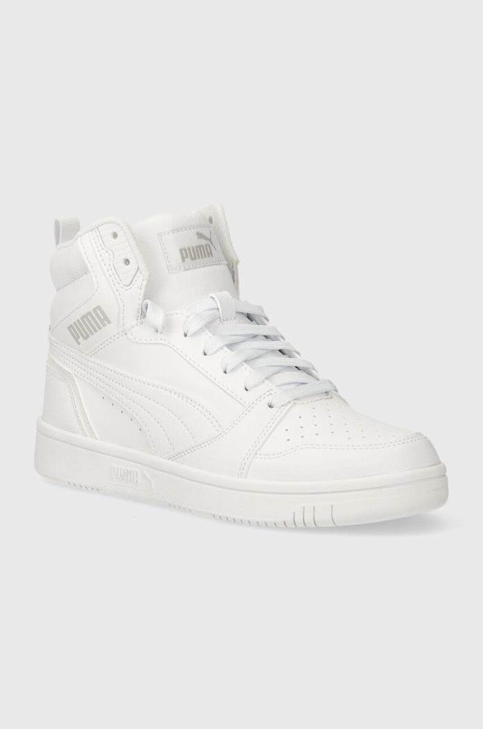 Detské tenisky Puma Rebound V6 Mid Jr Planet friendly biela 393831