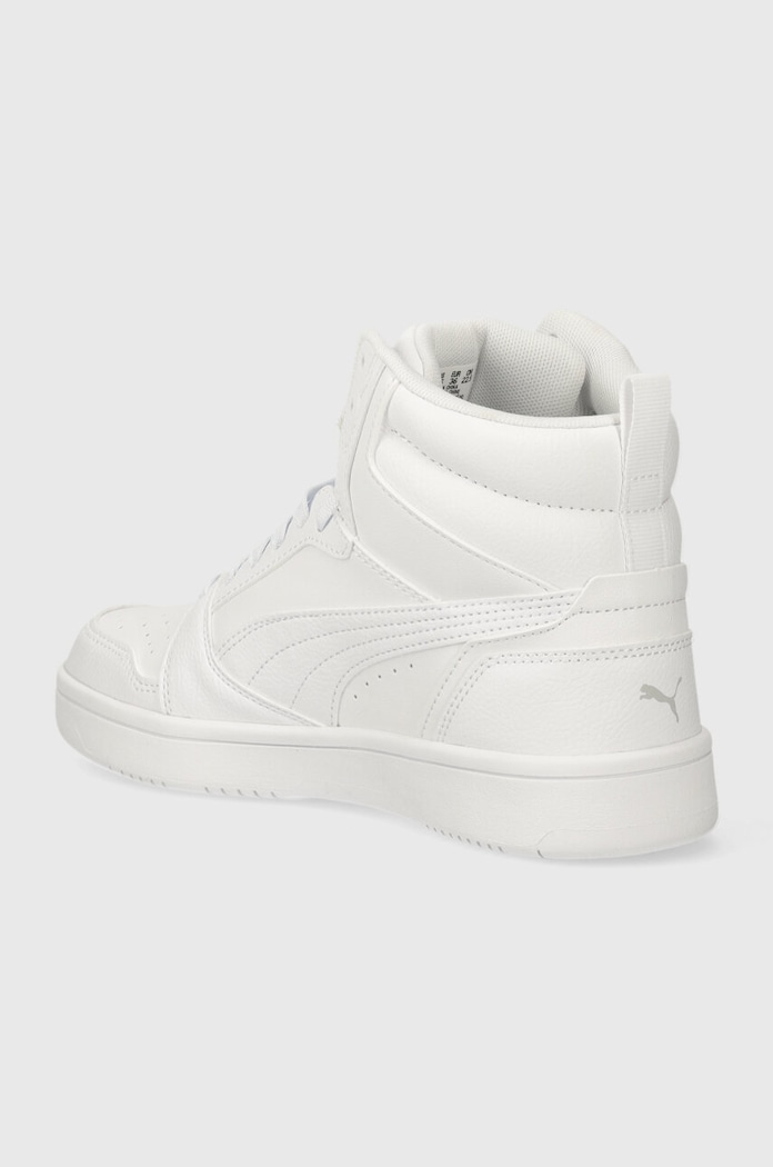 Chlapec Detské tenisky Puma Rebound V6 Mid Jr 393831 biela