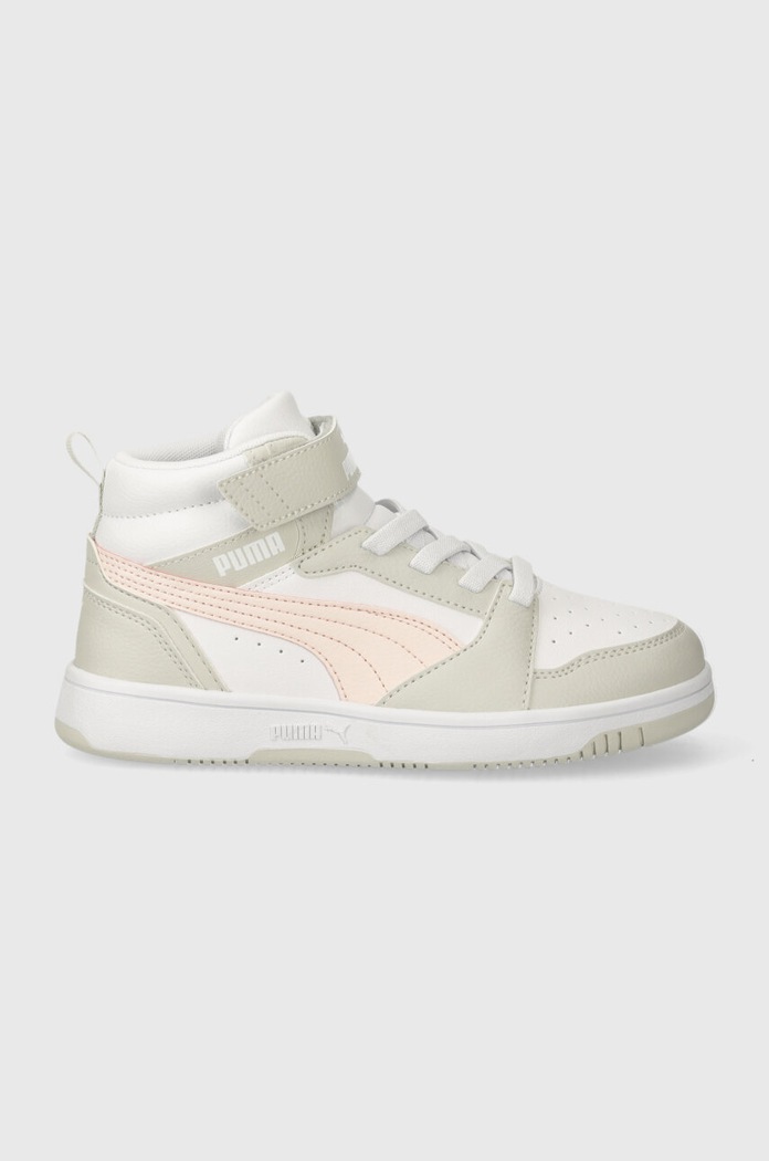 Dječje tenisice Puma Rebound V6 Mid AC+ PS 393832 siva AW25