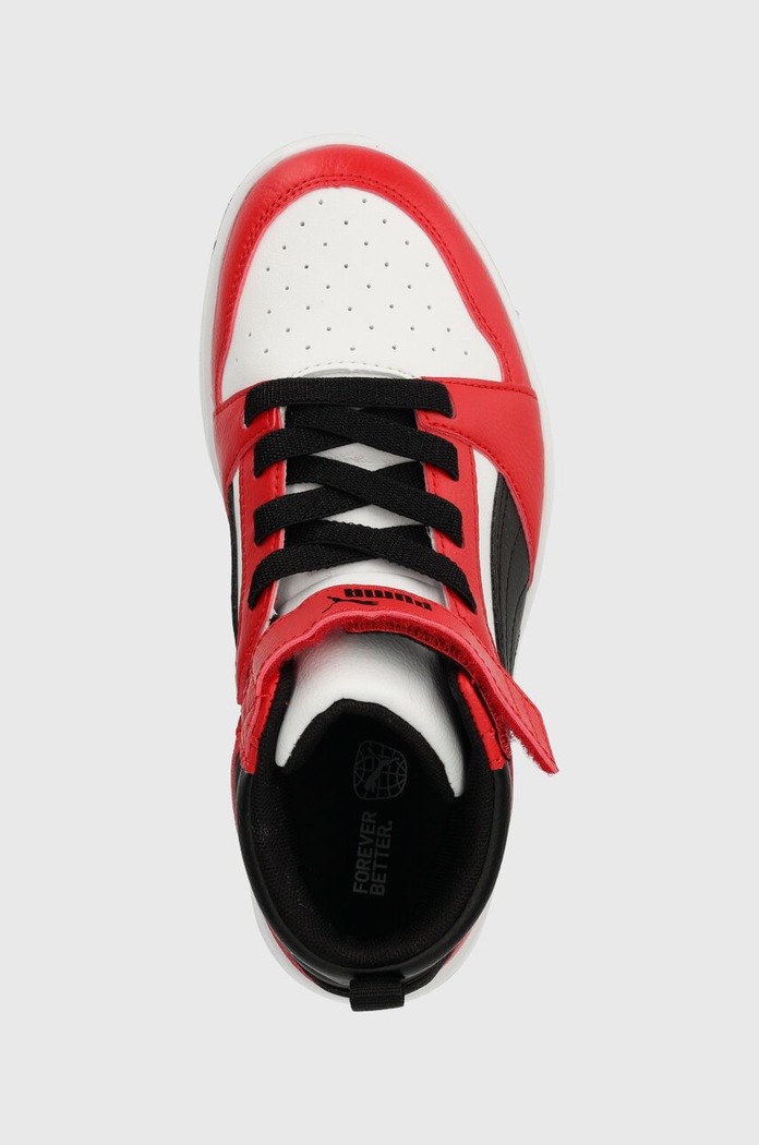 Puma sneakersy dziecięce Rebound V6 Mid AC+ PS czerwony 393832