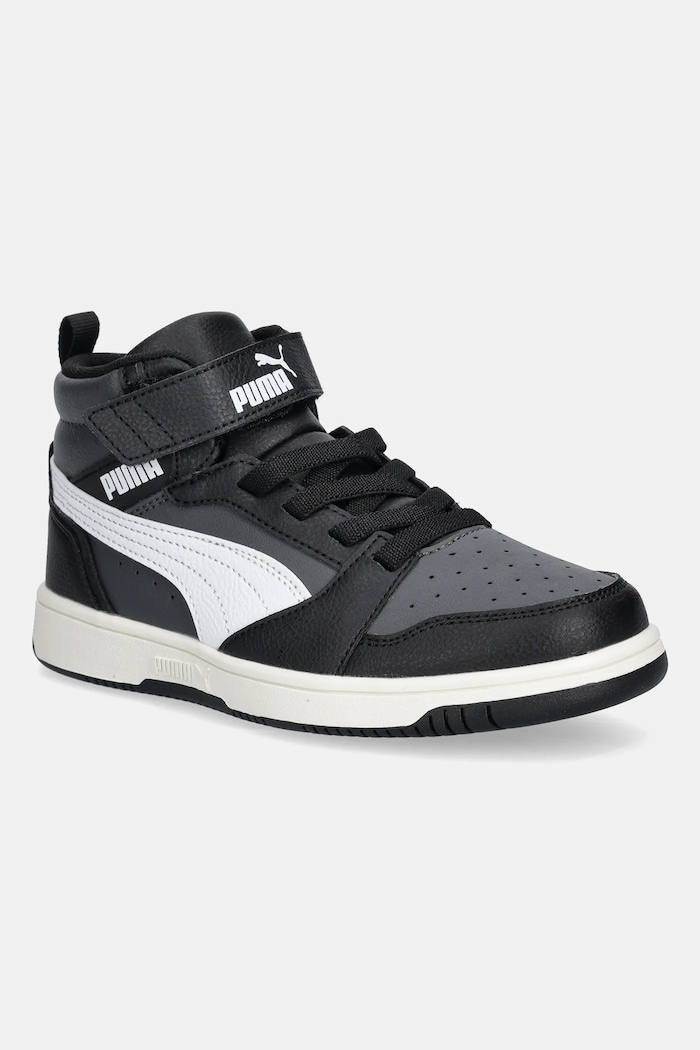 Detské tenisky Puma Rebound V6 Mid AC+ PS Planet friendly čierna 393832