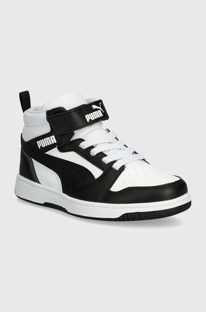 Dětské sneakers boty Puma Rebound V6 Mid AC+ PS Planet friendly černá 393832