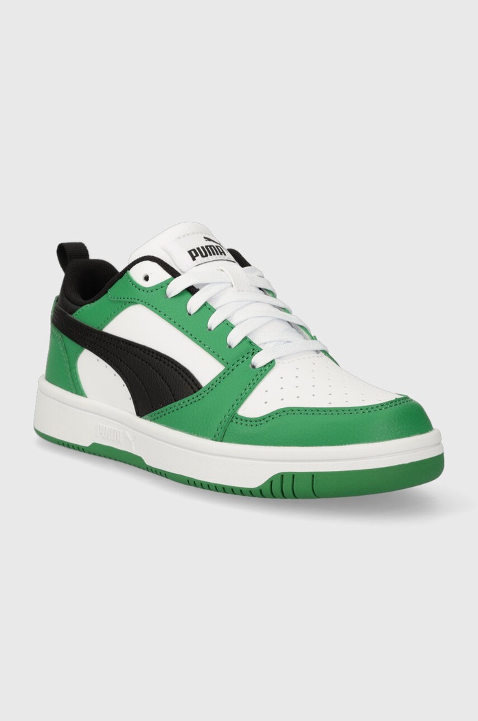 Puma sneakers pentru copii Rebound V6 Lo Jr 393833 verde AW25