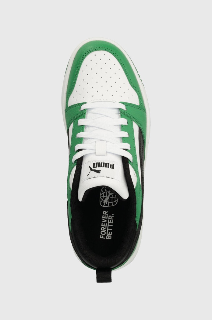 Puma sneakers pentru copii Rebound V6 Lo Jr verde 393833