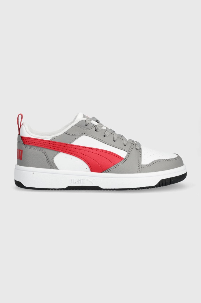 Puma sneakers pentru copii Rebound V6 Lo Jr Planet friendly gri 393833