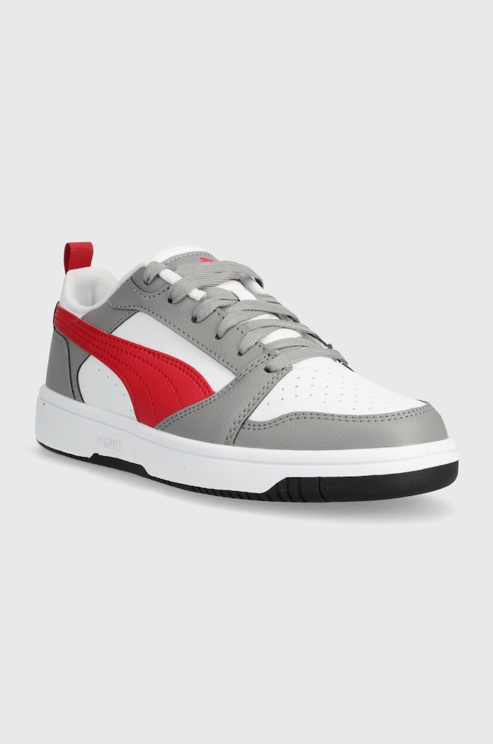 Puma sneakers pentru copii Rebound V6 Lo Jr 393833 gri AW25