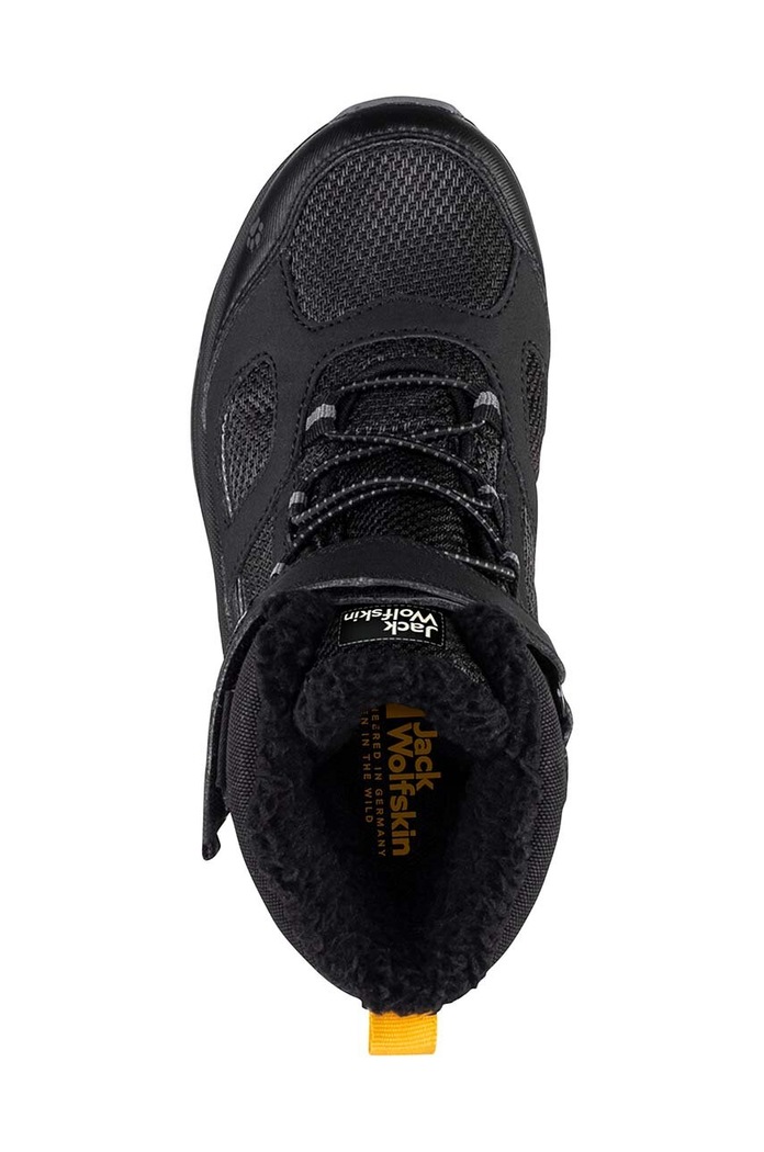 Παιδικές χειμερινές μπότες Jack Wolfskin VOJO WT TEXAPORE HIGH 4054011 μαύρο