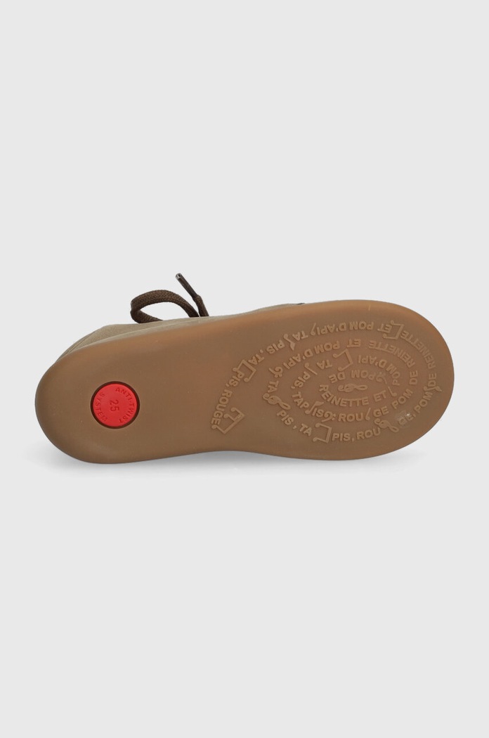 Pom D'api pantofi din piele intoarsa pentru copii P1ACBG0405.24.25 bej