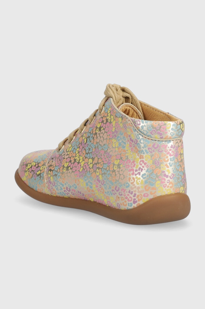Chłopiec Pom D'api półbuty skórzane dziecięce STAND-UP BOTTINE P1ACCV0410.24.25 multicolor