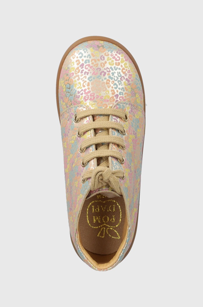 Pom D'api półbuty skórzane dziecięce STAND-UP BOTTINE multicolor P1ACCV0410.24.25