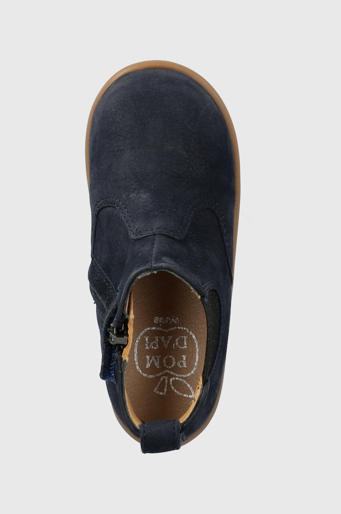 Pom D'api pantofi din piele intoarsa pentru copii bleumarin P1ADBG0401.19.23
