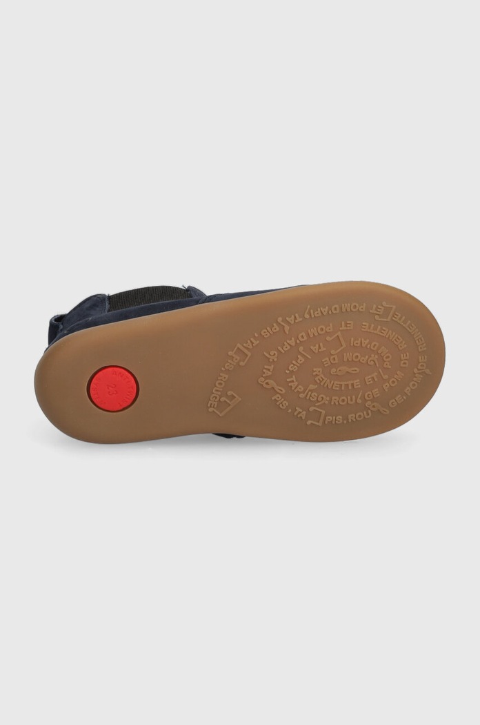 Pom D'api pantofi din piele intoarsa pentru copii P1ADBG0401.19.23 bleumarin