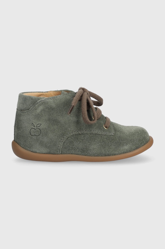 Pom D'api pantofi din piele intoarsa pentru copii Produs pentru bebe verde P1AGDO0403.19.23