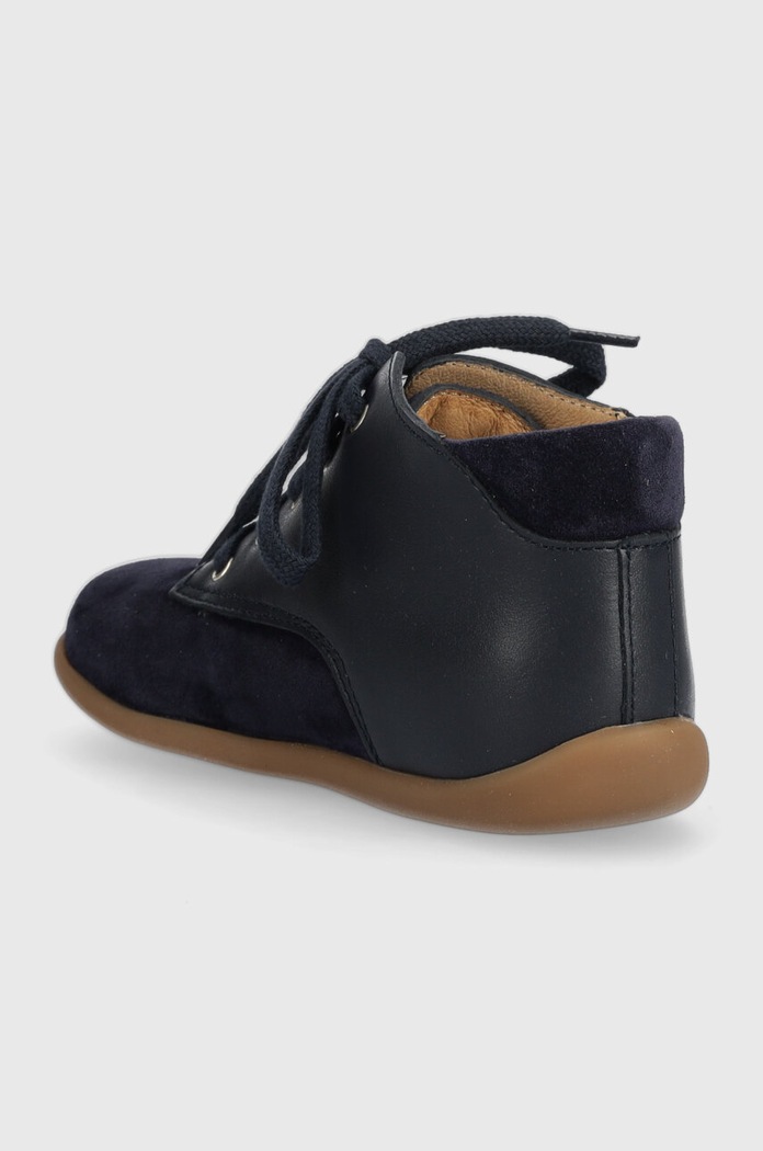 CHLAPEC Dětské kožené polobotky Pom D'api P1AGEI0406.24.25 námořnická modř