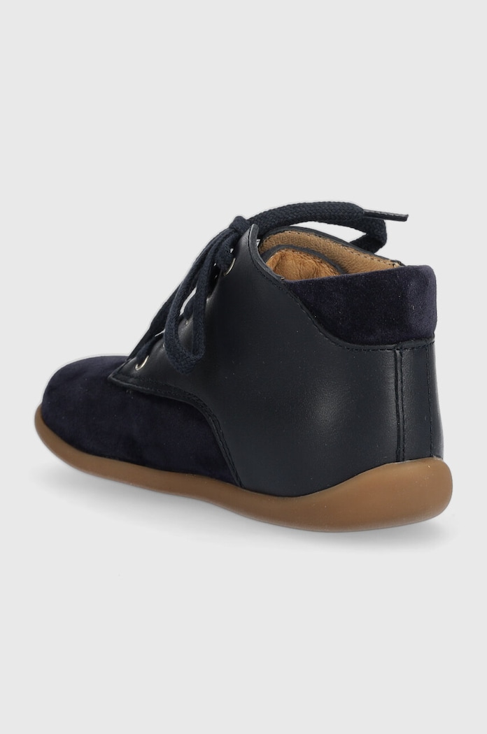 CHLAPEC Dětské kožené polobotky Pom D'api P1AGEI0406.24.25 námořnická modř