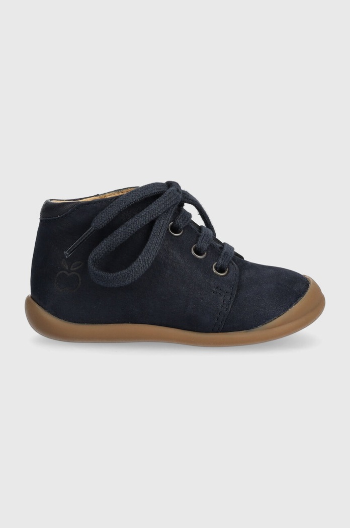 Pom D'api pantofi din piele intoarsa pentru copii FLEX-UP BOTTINE Planet friendly bleumarin P1BABH0402.19.23