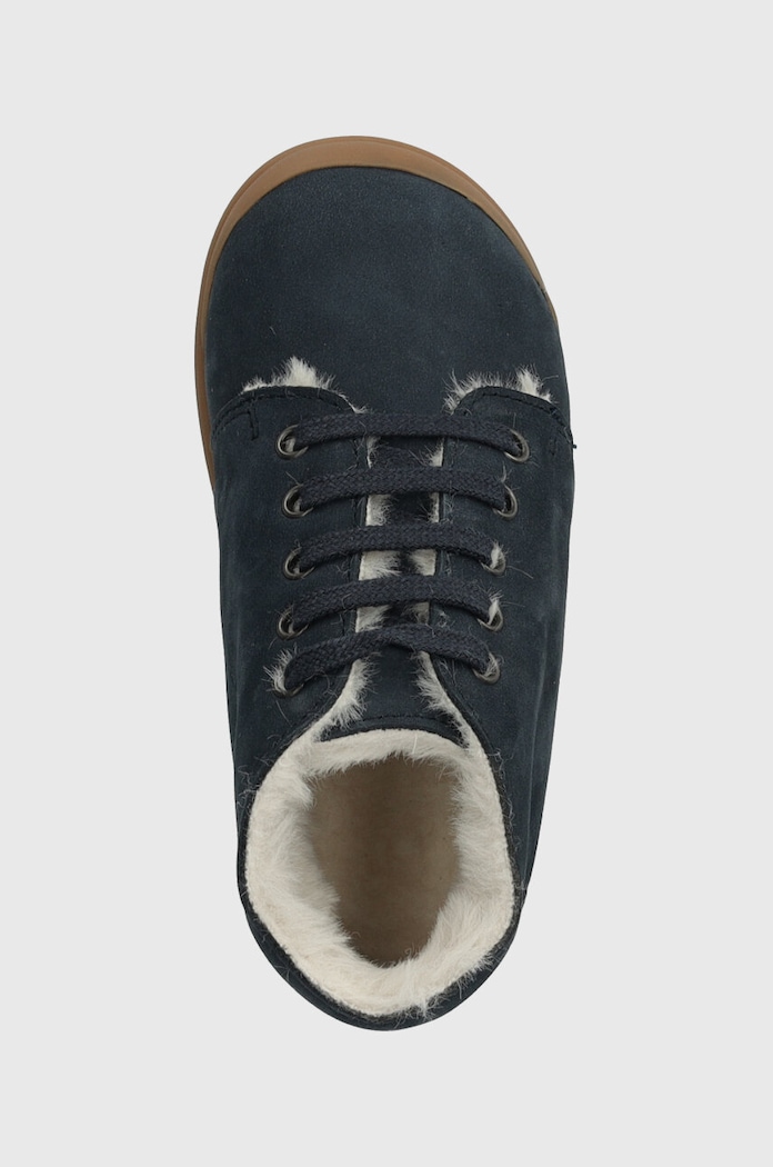 Pom D'api pantofi din piele intoarsa pentru copii FLEX-UP BOTTINE FUR bleumarin P1BBCG0401.24.25