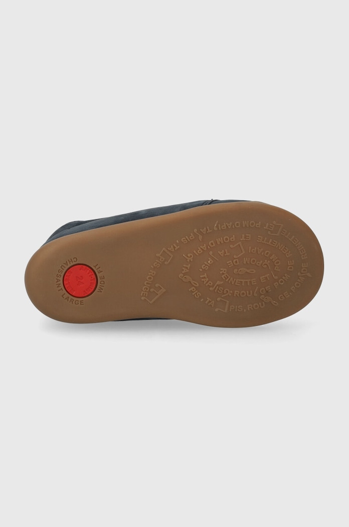 Pom D'api pantofi din piele intoarsa pentru copii FLEX-UP BOTTINE FUR P1BBCG0401.24.25 bleumarin