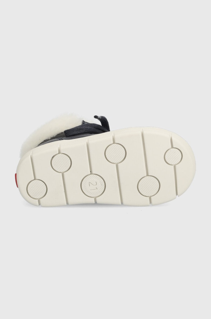 Pom D'api ghete de iarna pentru copii din piele START TOP FUR P1CCAP04R2.21.23 bleumarin