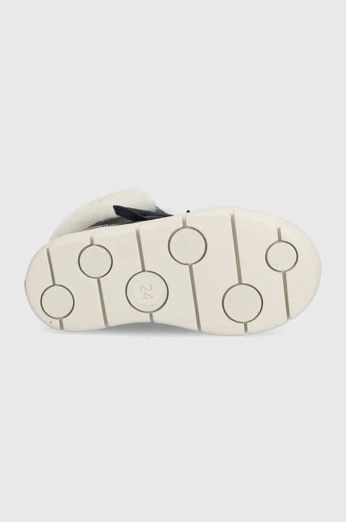 Pom D'api ghete de iarna pentru copii din piele START TOP FUR P1CCAP04R2.24.27 bleumarin