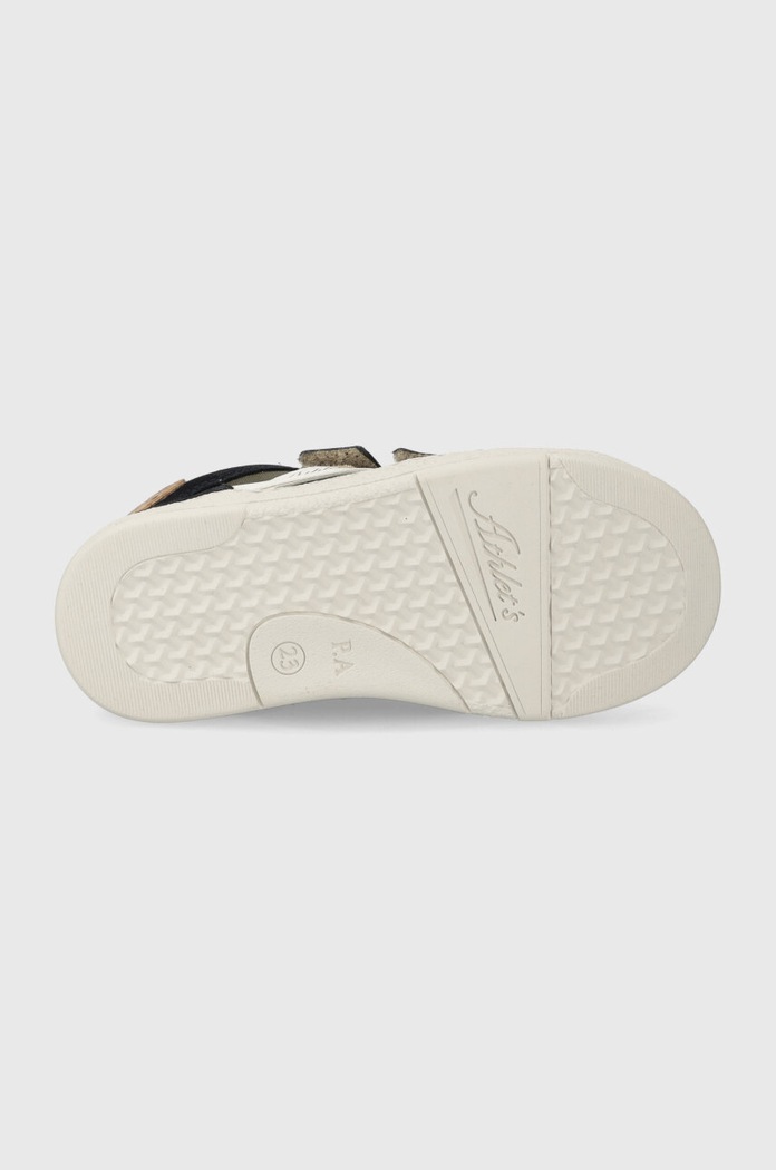 Detské kožené poltopánky Pom D'api MOUSSE EASY RACING P1PECM0402.19.23 zelená
