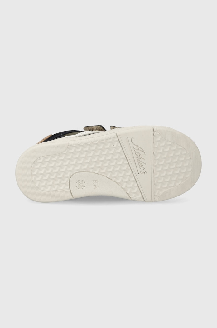 Detské kožené poltopánky Pom D'api MOUSSE EASY RACING P1PECM0402.19.23 zelená