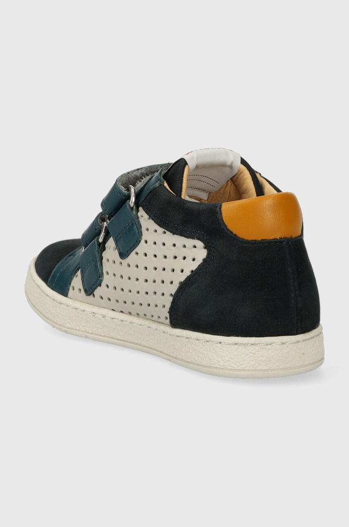 CHLAPEC Dětské kožené sneakers boty Pom D'api P1PGAM0409.24.27 námořnická modř