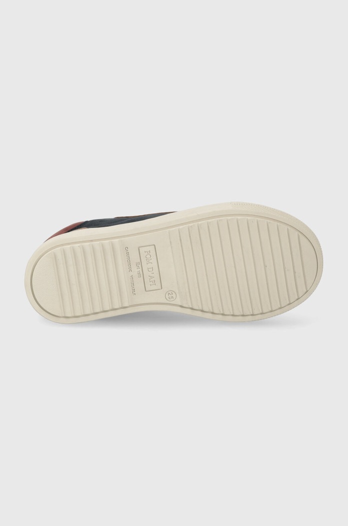 Παιδικά πάνινα παπούτσια Pom D'api SWAG ZIP LACE P1QBCJ0401.24.27 σκούρο μπλε