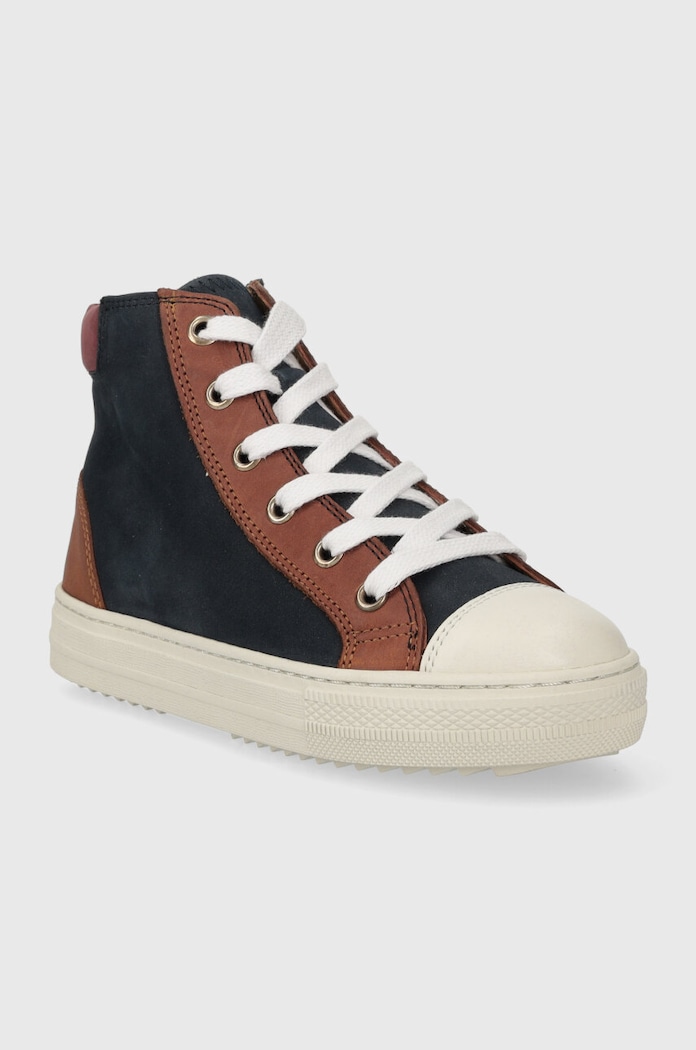Pom D'api Adidasi de piele intoarsa pentru copii SWAG ZIP LACE P1QBCJ0401.28.30 bleumarin AW23