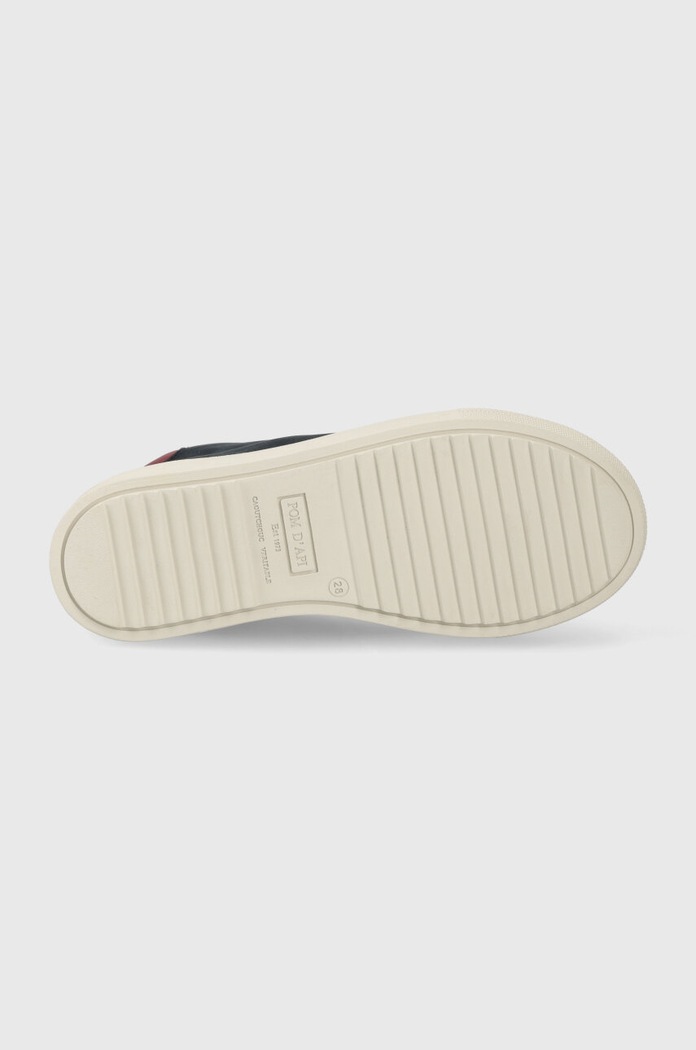 Adidasi de piele intoarsa pentru copii SWAG ZIP LACE Pom D'api bleumarin P1QBCJ0401.28.30