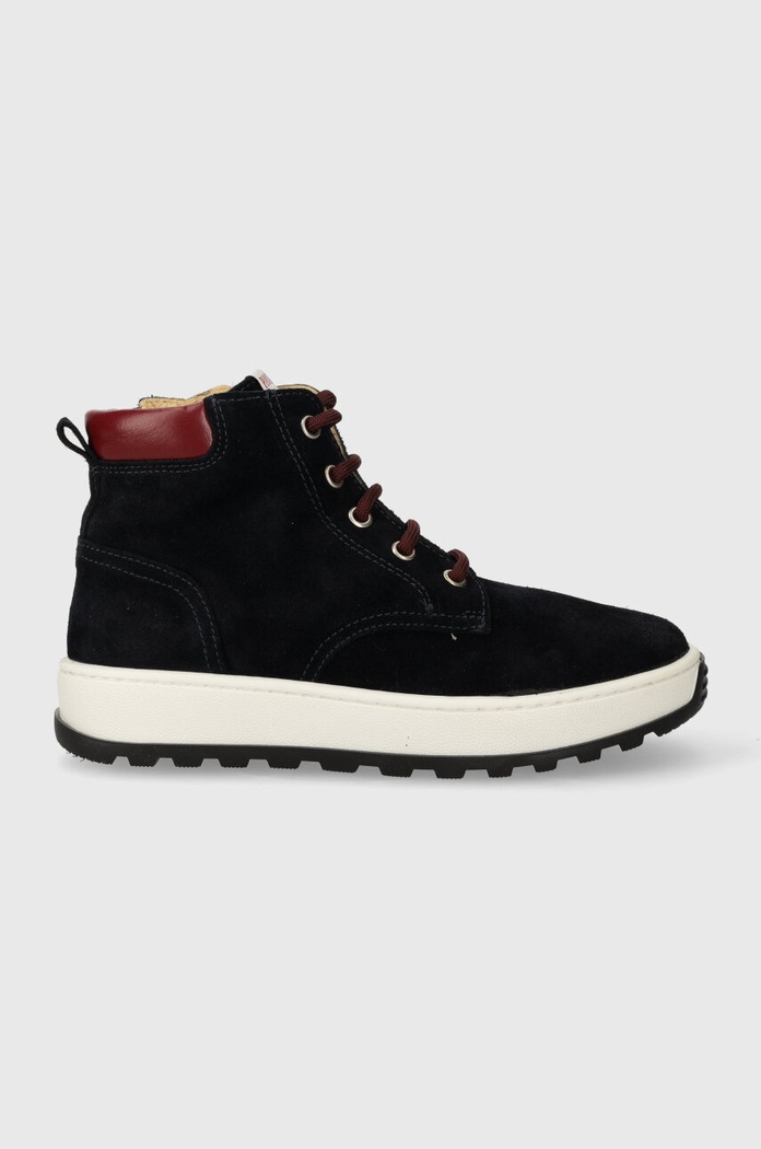 Pom D'api pantofi din piele intoarsa pentru copii FLOW BOOTS bleumarin P1QPEP0402.31.34