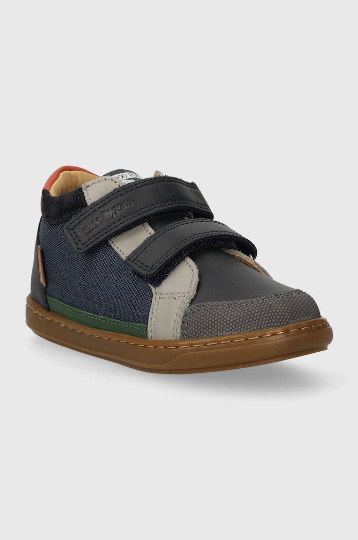 Shoo Pom teniși din piele copii P4AMDB0403 bleumarin AW23