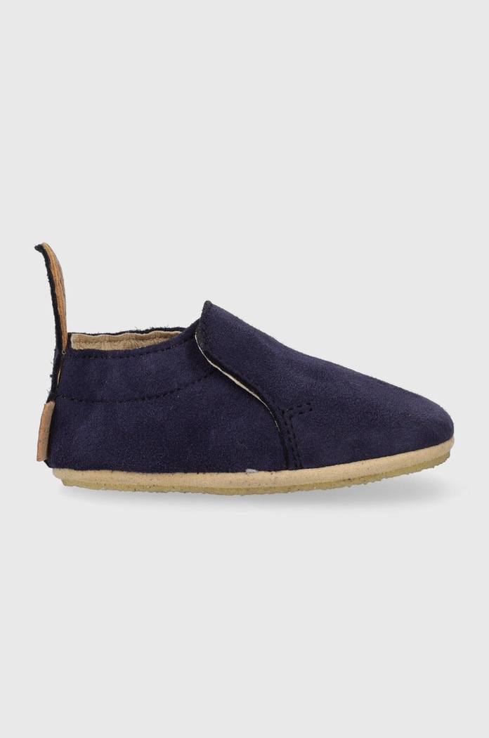 Shoo Pom buty zamszowe niemowlęce P4NBEV0404 granatowy AW23