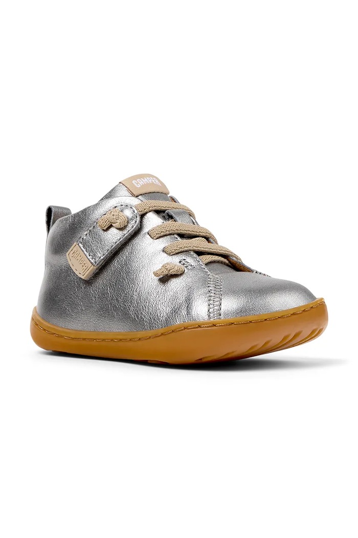 Camper cipele za djecu od kože 80153 srebrna AW25