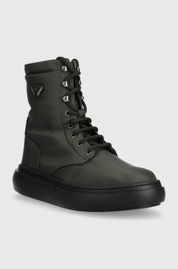 Detské zimné topánky Emporio Armani XYN010.XOT83 zelená AW23