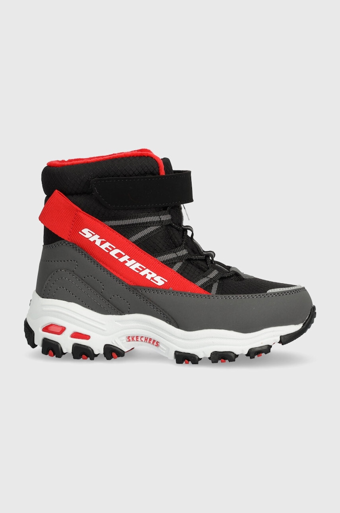 Skechers buty zimowe dziecięce D LITES syntetyczny szary 660092L