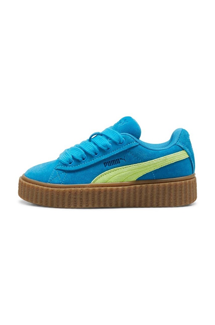 Puma sneakersy zamszowe dziecięce CREEPER PHATTY PS niska niebieski 39683002