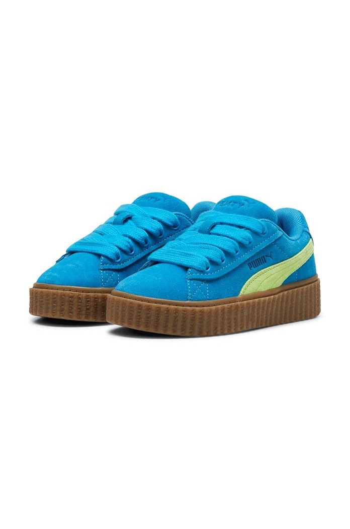 Puma sneakersy zamszowe dziecięce CREEPER PHATTY PS 39683002 niebieski AW23