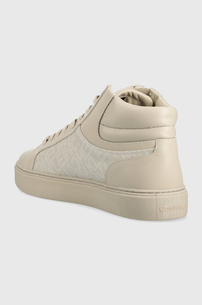 Obuwie Calvin Klein sneakersy HIGH TOP LACE UP W/Z HM0HM01046 beżowy