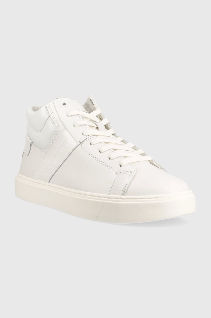 Calvin Klein sneakersy HIGH TOP LACE UP LTH HM0HM01057 biały AW23