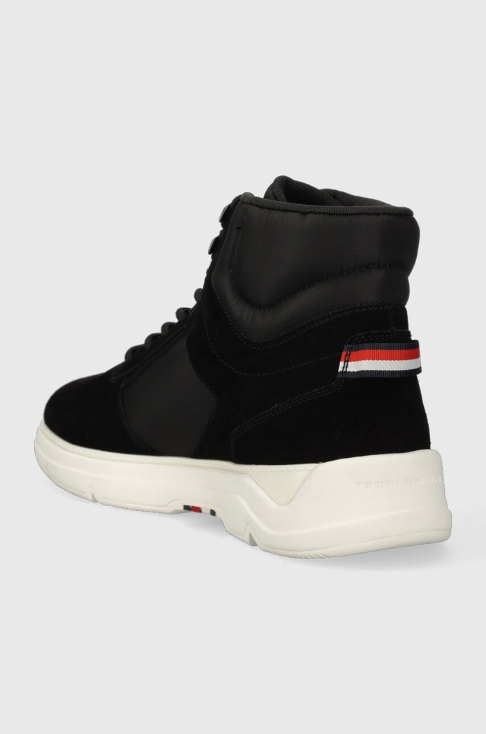 Boty Tenisky Tommy Hilfiger CORE MIX SUEDE HYBRID FM0FM04596 černá