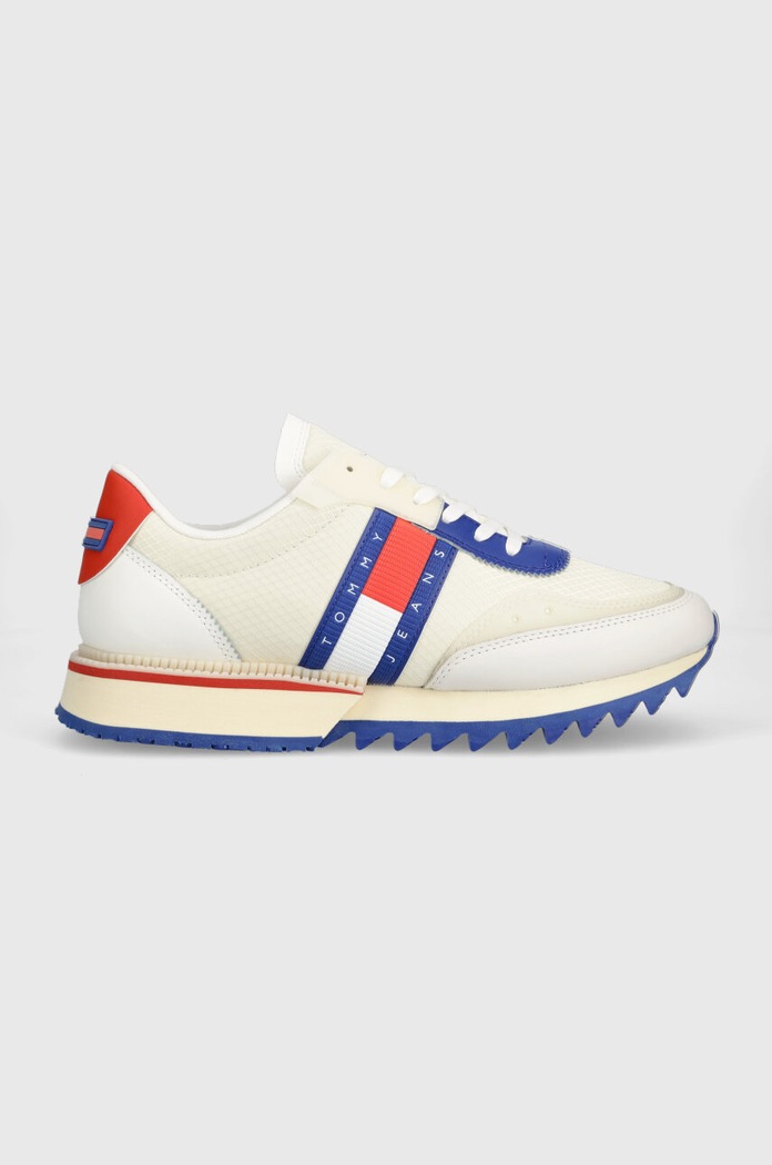 Sneakers Tommy Jeans TJM RUNNER TRANSLUCENT συνθετικό μπεζ EM0EM01219