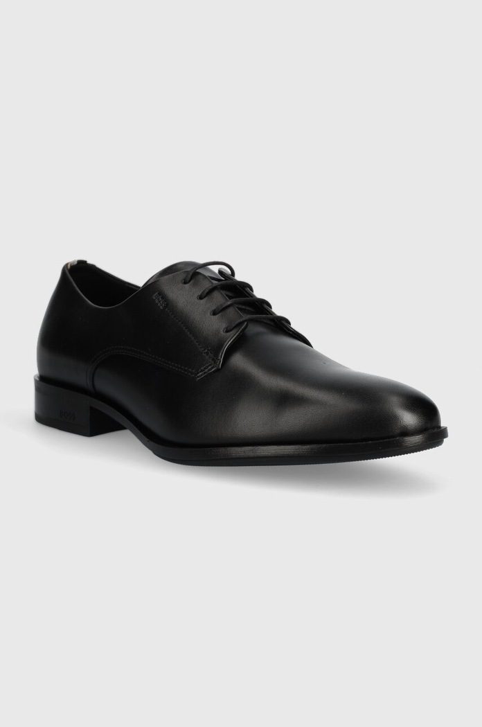 Kožené polobotky BOSS Colby 50498467.001 černá AW23