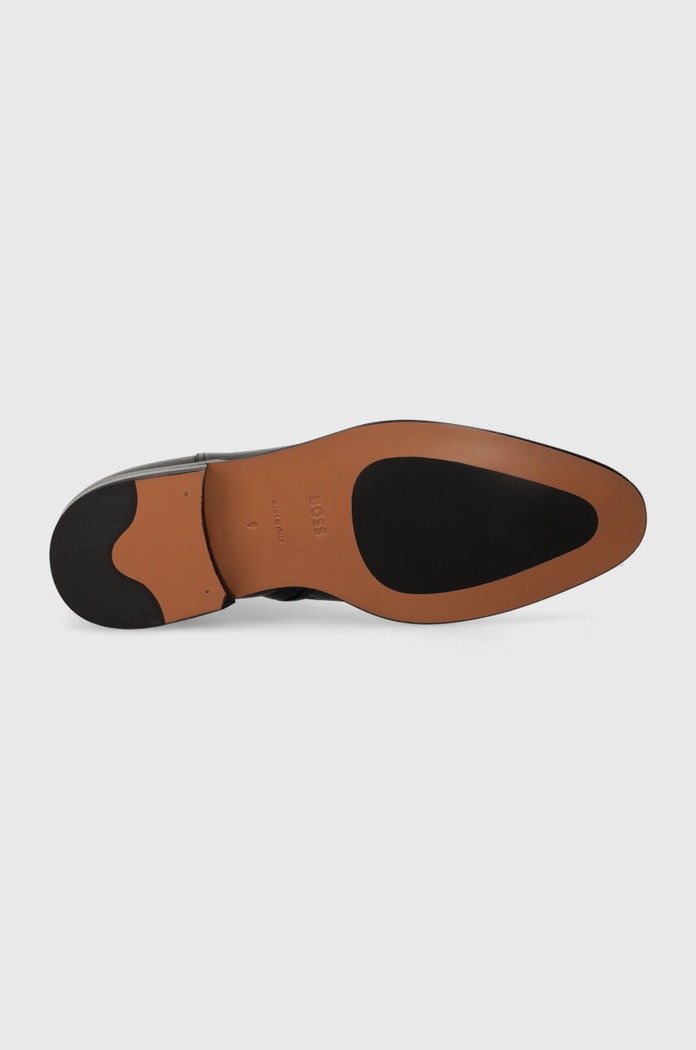 BOSS buty skórzane Derrek 50499288.001 czarny