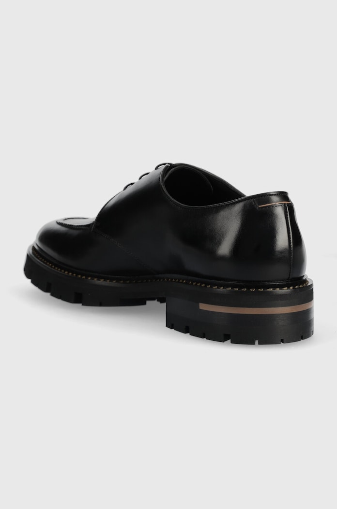 Obuv Kožené poltopánky BOSS Terry-T 50499855.001 čierna