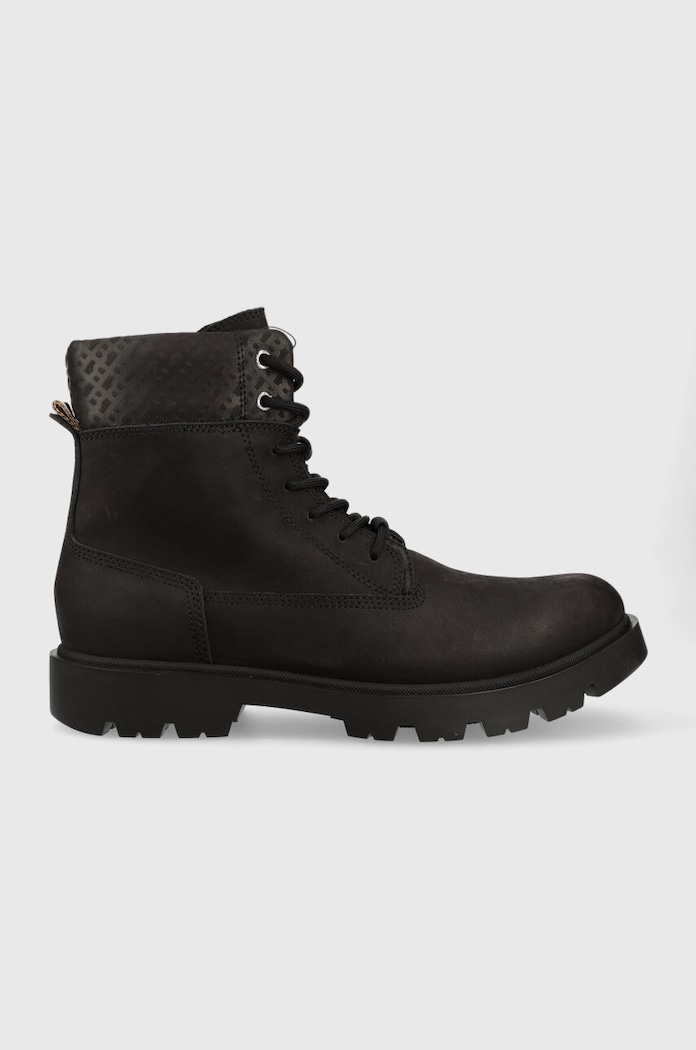 BOSS buty zamszowe Adley skóra zamszowa czarny 50498357.001