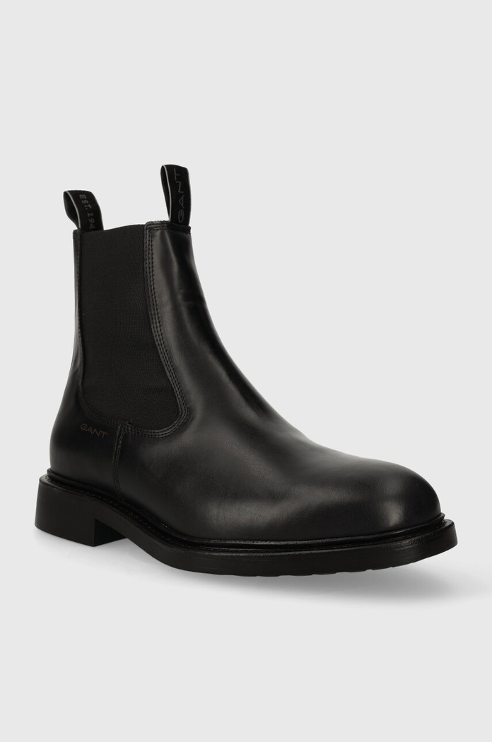 Gant sztyblety skórzane Millbro 27631416.G00 czarny AW23