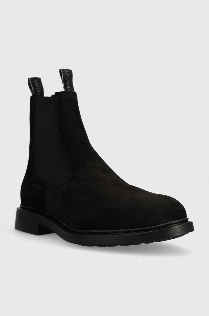 Σουέτ μπότες τσέλσι Gant Millbro 27633415.G00 μαύρο AW24