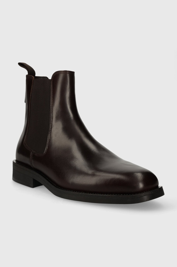 Δερμάτινες μπότες τσέλσι Gant Rizmood 27651439.G46 καφέ AW23